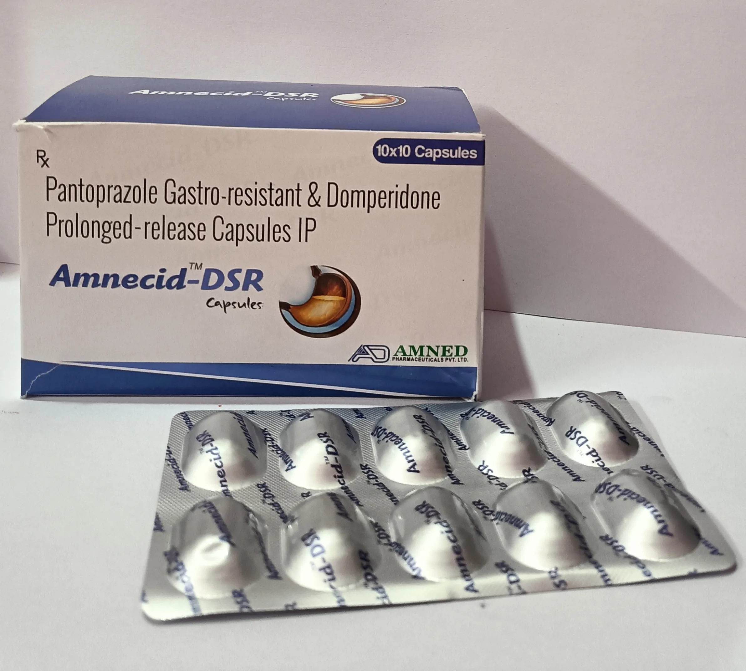 Pantoprazole Sodium Enteric Coated & Domperidone Sustained Release Capsules